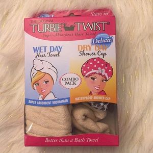 Hair Towel & Shower Cap Duo